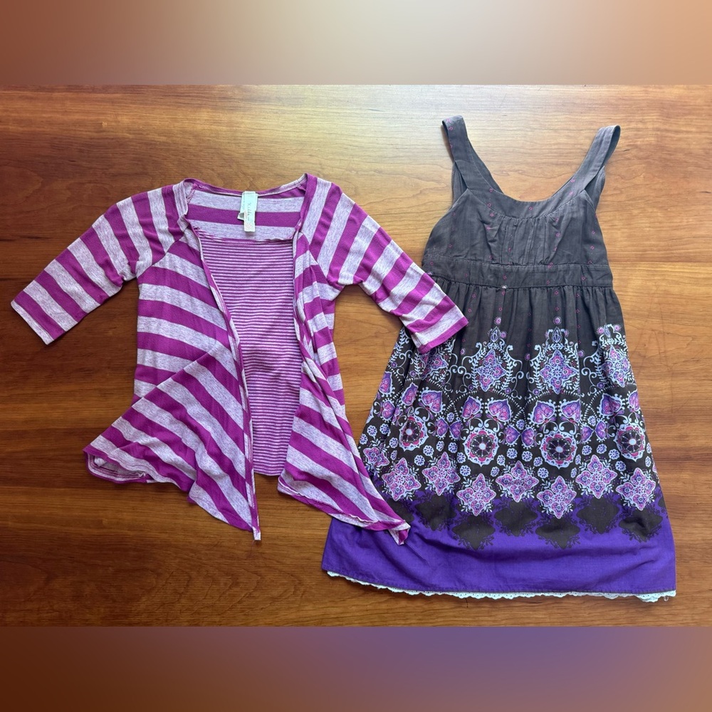 Xhilaration girls dress size M/ Kiddo shirt size 8